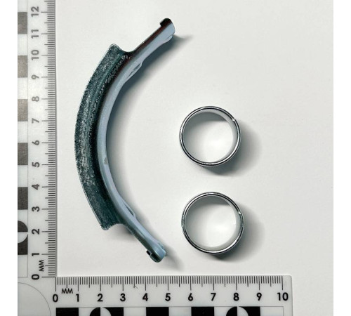 Фиксатор поворота трубы Uni-Fitt 20 мм 90° стальной с кольцами 859R2000