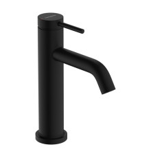 Смеситель для раковины hansgrohe Tecturis S 110 однорычажный со сливным гарнитуром матовый черный 73310670
