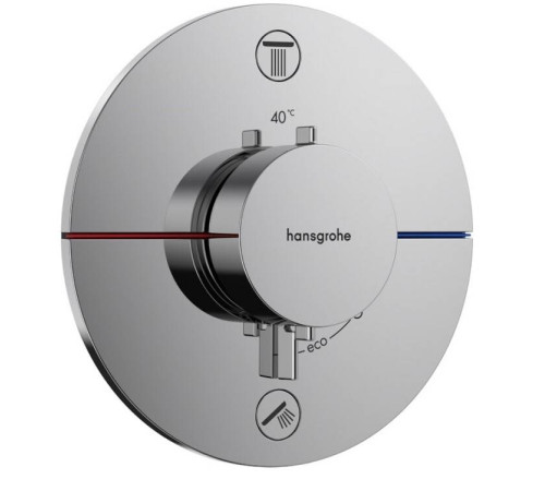 Смеситель для душа Hansgrohe ShowerSelect Comfort S термостат на 2 потребителя хром 15554000