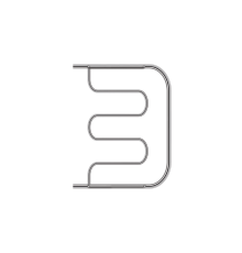 Полотенцесушитель водяной Primoclima Astra Ф 500x400 мм Inox PCAstraФWInox5040