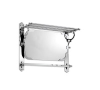 Полочка для полотенец с откидным зеркалом Devon&Devon Amelie хром HBRACKCR