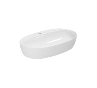 Раковина накладная Azzurra Elegance Circle 70x42x14 см Bianco lucido ELLA070420CMBI