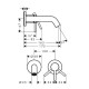 Смеситель для раковины Hansgrohe Tecturis S настенный хром 73350000