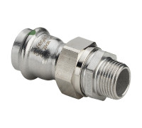 Переходник Viega Sanpress Inox 1х22 мм нержавеющая сталь 438319