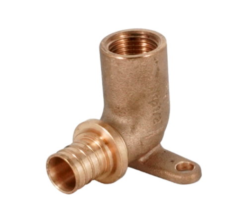 Угольник настенный REHAU RAUTITAN RX+ 20-Rp 1/2 ВР бронза с длинным патрубком 14563633001