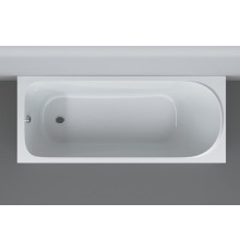 Комплект ванна акриловая AM.PM Sense 150х70 см с каркасом и сливом-переливом W75A-150-070W-KL