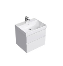 Тумба подвесная Kerama Marazzi Cubo 60 см с ящиками белая матовая CUB.60.2\WHT.M