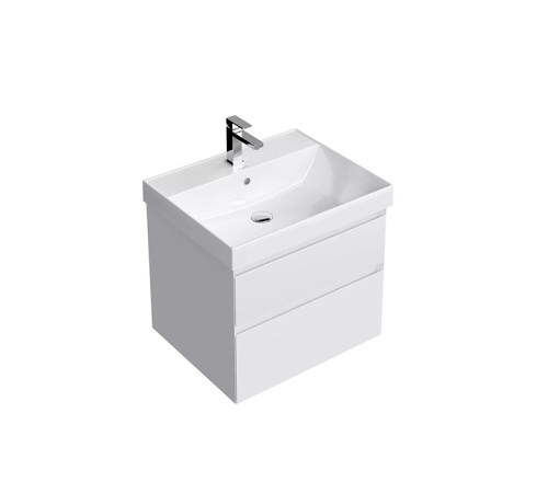 Тумба подвесная Kerama Marazzi Cubo 60 см с ящиками белая матовая CUB.60.2\WHT.M