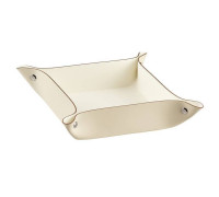 Мелочница ADJ 14x14x5 см панна котта/белый 109.16/10