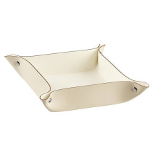 Мелочница ADJ 14x14x5 см панна котта/белый 109.16/10