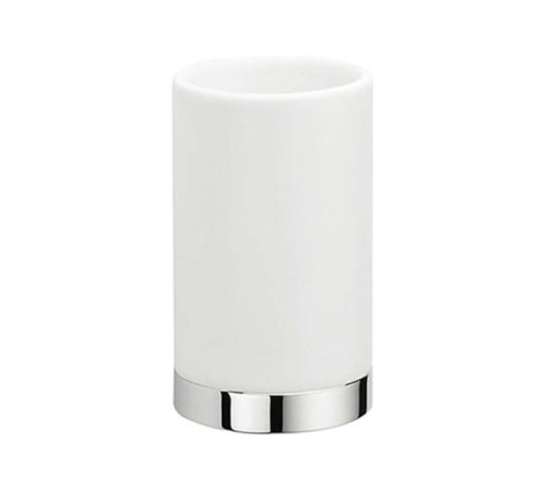 Стакан Colombo Design Nordic настольный хром/белый B5241.CR-CBO