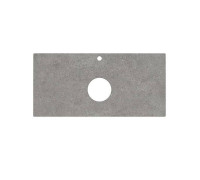 Столешница из керамогранита Kerama Marazzi Фондамента 100 см 1 отв. серый натуральный PL1.DL500920R/100