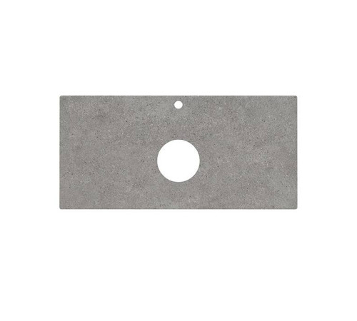Столешница из керамогранита Kerama Marazzi Фондамента 100 см 1 отв. серый натуральный PL1.DL500920R/100