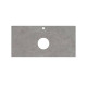 Столешница из керамогранита Kerama Marazzi Фондамента 100 см 1 отв. серый натуральный PL1.DL500920R/100