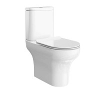 Унитаз-моноблок Kerama Marazzi Buongiorno 36х66 см безободковый белый глянцевый BG.wc.01 / BG.cis.01