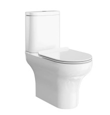 Унитаз-моноблок Kerama Marazzi Buongiorno 36х66 см безободковый белый глянцевый BG.wc.01 / BG.cis.01