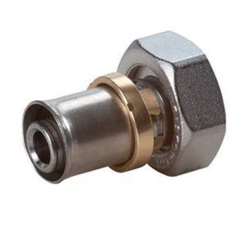 Муфта с накидной гайкой Giacomini RM179E 3/4 EK х 20х2 мм латунь никелированная RM179X106