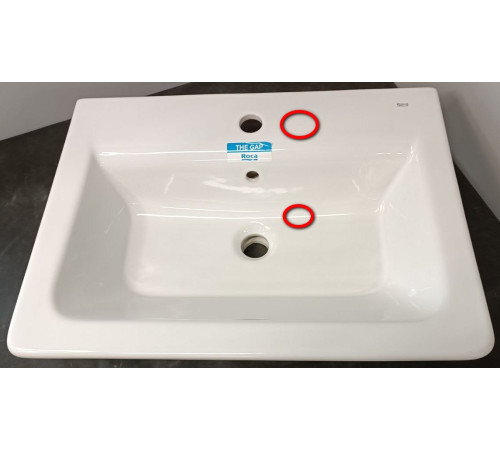Раковина накладная Roca The Gap 600x440х165 мм 327472000