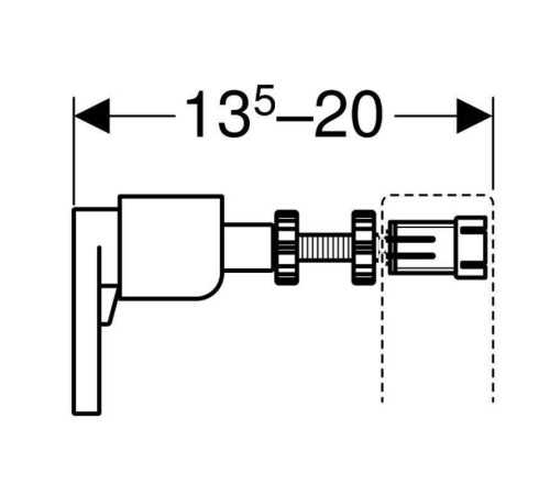 Комплект креплений к стене Geberit Duofix для отдельного монтажа (2 шт) 111.839.00.1