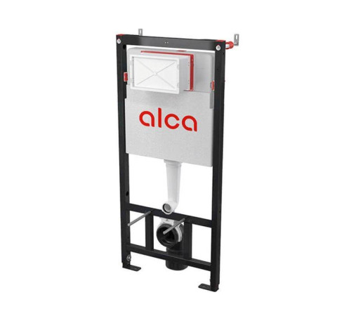 Инсталляция для унитаза Alcaplast AM101/1120 с кнопкой M671 хром и шумоизоляцией AM101/1120-4:1 RU M671-0001
