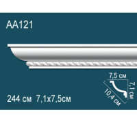 Карниз потолочный Perfect AA121 полиуретановый с рисунком AA121