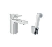 Смеситель для раковины Hansgrohe Vernis Shape с гигиеническим душем и шлангом 1600 мм 71216000