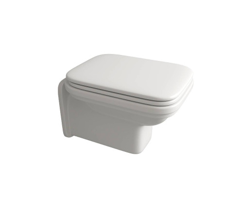 Унитаз подвесной Kerasan Waldorf 55х37 см белый/хром 411501