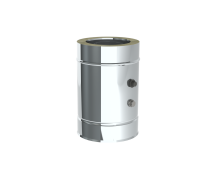 Труба Jeremias DW-eco 330 мм с двумя измерительными штуцерами 1/2 d=250 мм EDW543250