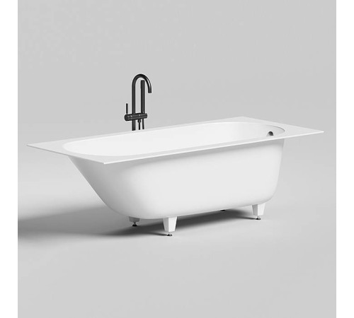 Ванна встраиваемая Salini Ornella 170х80х60 см S-Stone белый матовый 102324M/23101H