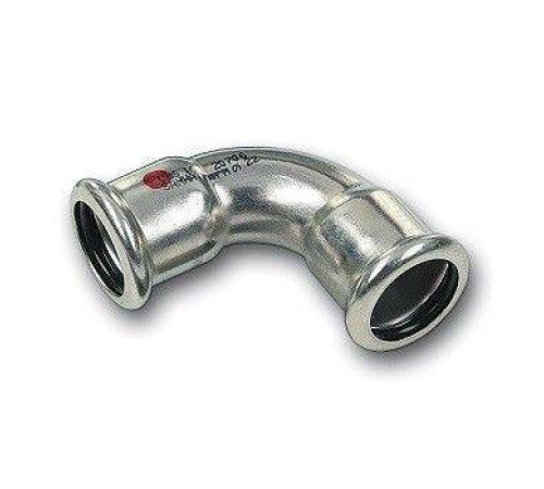 Отвод 90° стальной пресс SANHA SANHA-Therm 15 мм ВПр-ВПр 124002A15