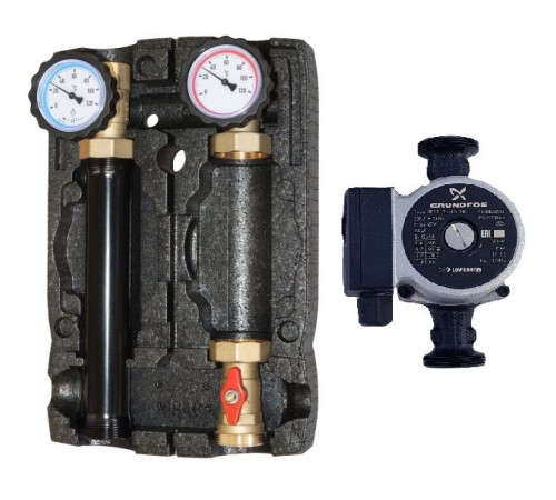 Насосная группа Hoobs 1 ВР х 1 1/2 НР с насосом UPSO 25-60 HB-21355N-G60