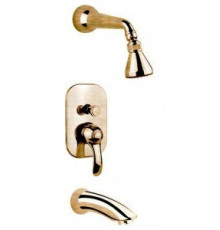 Смеситель для ванны встраиваемый Fiore Jafar с лейкой бронза 47ZZ5133