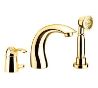Смеситель для ванны на 3 отверстия Fiore Jafar золото 47GO5105