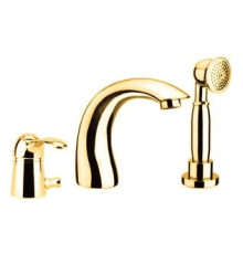 Смеситель для ванны на 3 отверстия Fiore Jafar золото 47GO5105
