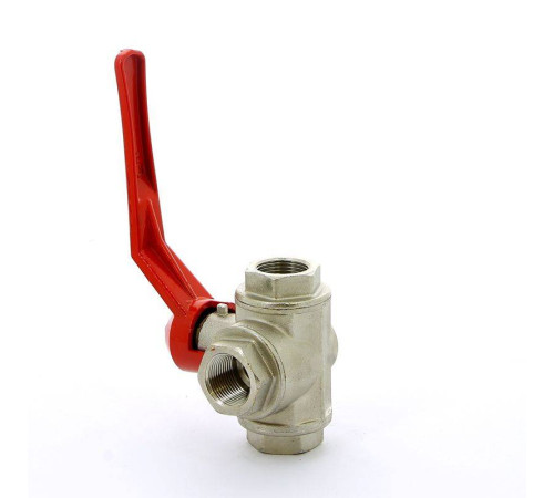 Кран шаровой трехходовой ITAP 128 L-порт рычаг 3/4 ВВ 1280034L