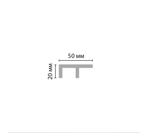 Молдинг Decomaster D508 20х50х2000 мм D508