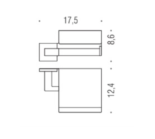 Держатель туалетной бумаги Colombo Design Basic Q с крышкой хром B3791.CR