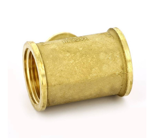 Тройник латунный Tiemme 1x1/2x1 ВР 1500037