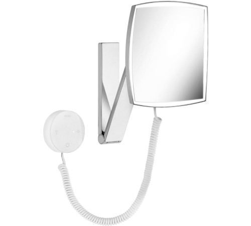 Косметическое зеркало Keuco iLook_move квадратное x5 с подсветкой и панелью управления хром 17613019000