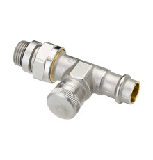 Клапан запорный радиаторный прямой Danfoss RLV-15 Press 1/2 PN 10 003L1824