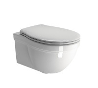 Унитаз подвесной GSI CLASSIC 550x370 мм с крепежом белый глянцевый 8712FR211
