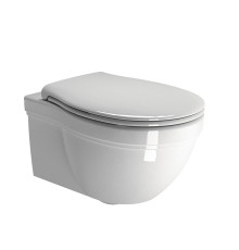 Унитаз подвесной GSI CLASSIC 550x370 мм с крепежом белый глянцевый 8712FR211