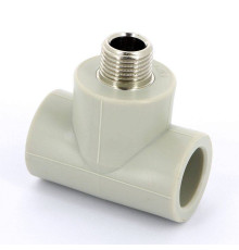 Тройник полипропиленовый FV-Plast 25х1/2х25 мм с наружной резьбой 222526