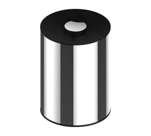 Мусорное ведро KEUCO PLAN 5 л хром/черно-серый 04989010037