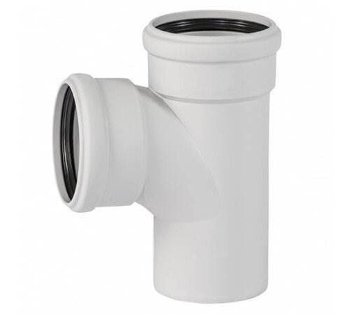 Тройник Ostendorf Skolan Safe SKEA 87° 110/50 мм RAL 7035 335420