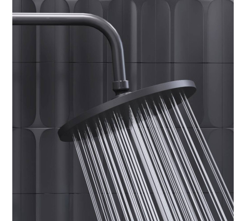 Душевая система AM.PM Jupiter с термостатом черная матовая 977810300