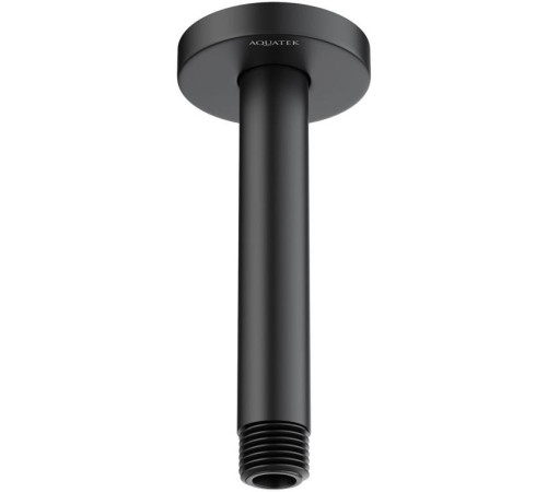 Держатель верхнего душа потолочный Aquanet 150 мм матовый черный AQ2171MB