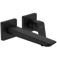 Смеситель для раковины Hansgrohe Logis Fine настенный внешняя часть излив 206 мм черный матовый 71256670