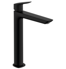 Смеситель для раковины Hansgrohe Logis Fine 240 со сливным гарнитуром черный матовый 71257670