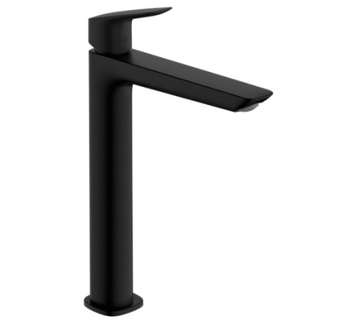 Смеситель для раковины Hansgrohe Logis Fine 240 со сливным гарнитуром черный матовый 71257670